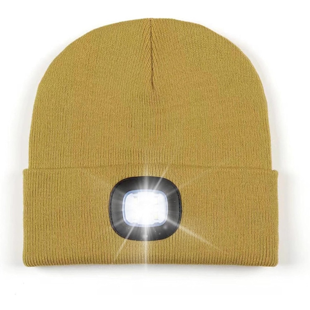 Unisex Hat with Light, USB Rechargeable Hands Free Headlamp LED‎ Beanie NWT